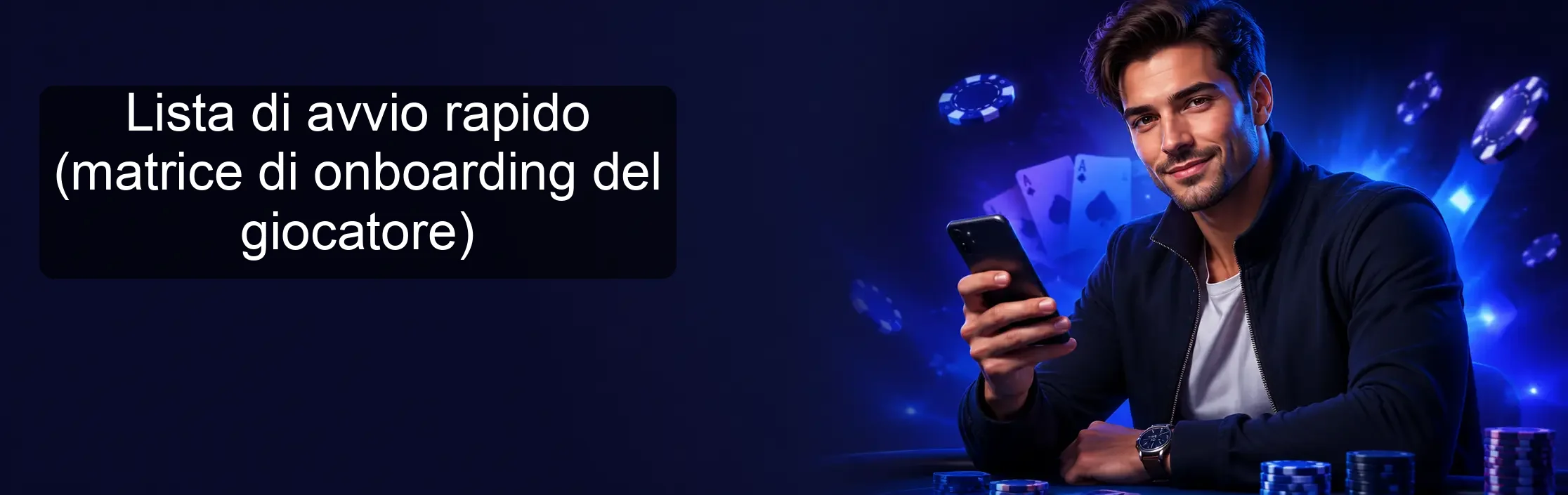 Lista di avvio rapido (matrice di onboarding del giocatore)